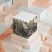Load image into Gallery viewer, Three Huia Avian Splendor Note Cube
