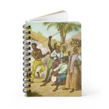 Load image into Gallery viewer, Jogar Capoëra Baroque Noir Small Spiral Bound Notebook
