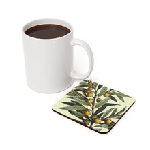 Load image into Gallery viewer, Olive Branch Verdant Cork Back Coaster

