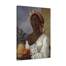 Load image into Gallery viewer, Haitian Woman With Fruit Baroque Noir Canvas Print

