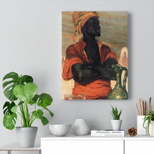 Load image into Gallery viewer, Turkish Water Seller Baroque Noir Canvas Print

