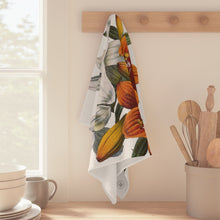 Load image into Gallery viewer, Orange &amp; White Lilies Verdant Kitchen Towel
