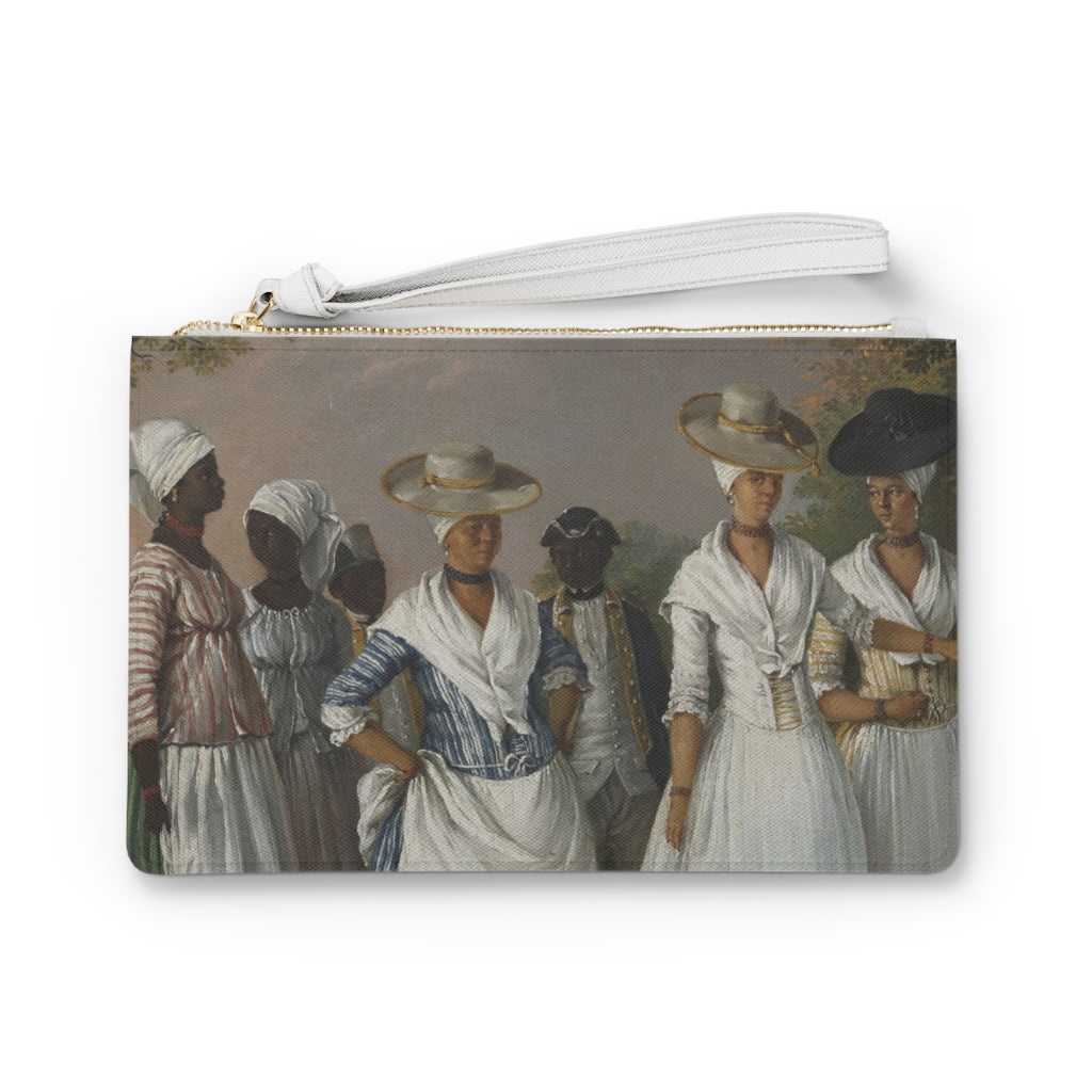 Free Women of Color Baroque Noir Clutch Bag