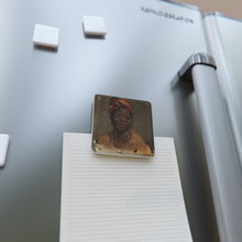 Load image into Gallery viewer, La Négresse Baroque Noir Porcelain Square Magnet
