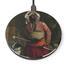Load image into Gallery viewer, Master of Hounds Baroque Noir Wireless Charging Pad
