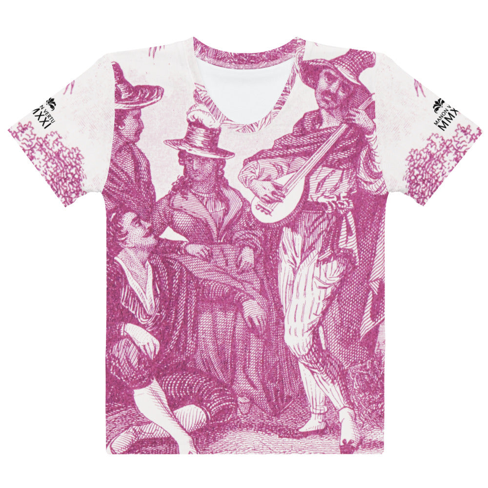 Musical Interlude Baroque Noir Women's Toile Shirt