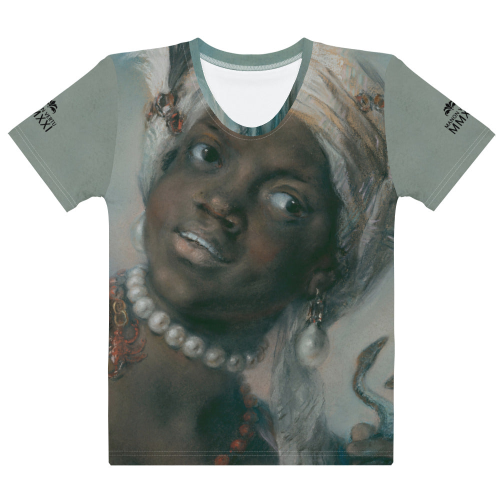 Africa Allegory Baroque Noir Women's Shirt