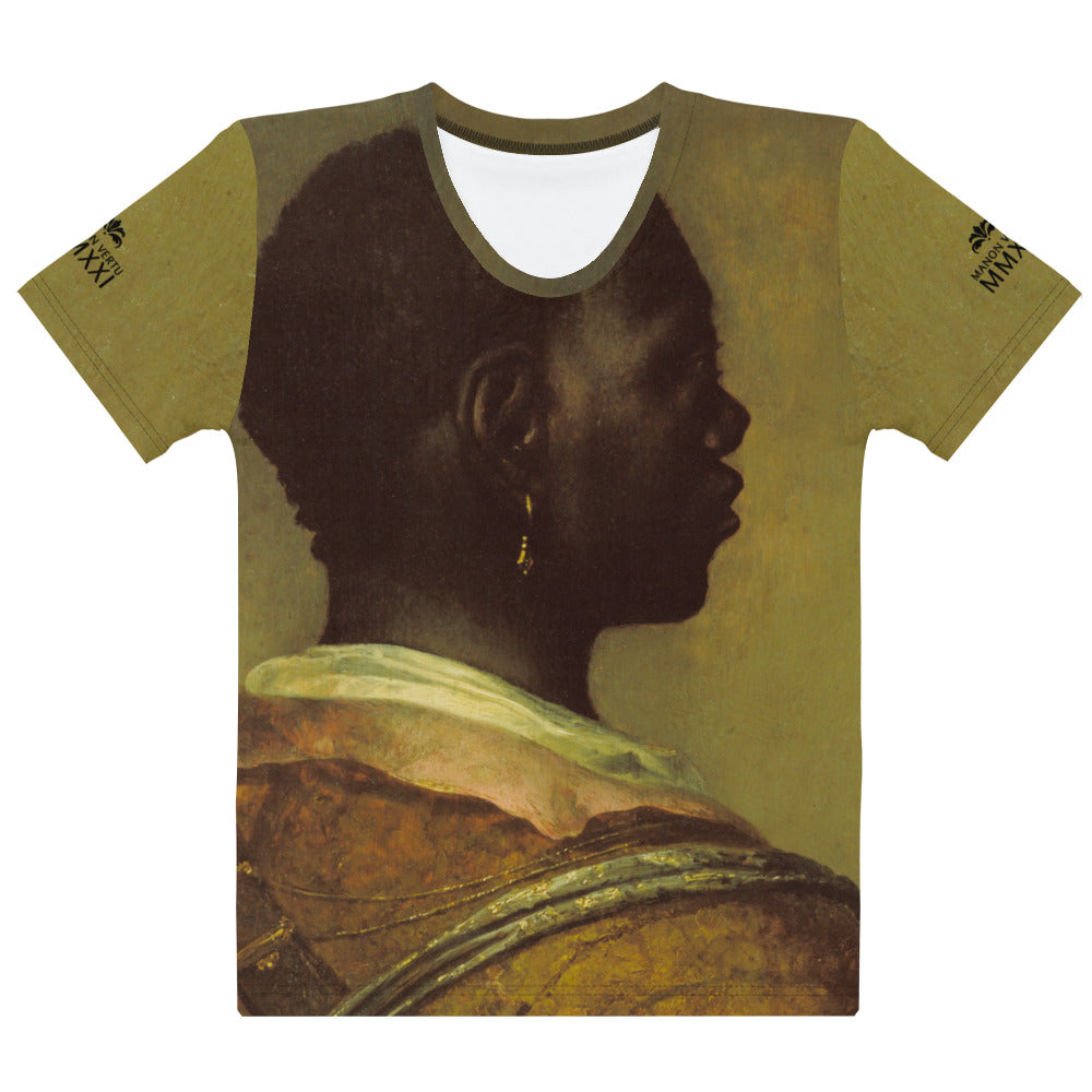 Man With A Gold Earring Baroque Noir Women's Shirt