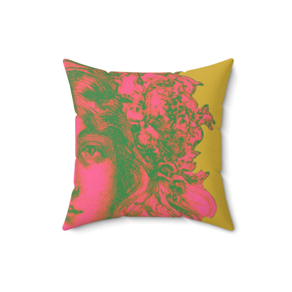 Virgo: The Stars Within Faux Suede Throw Pillow