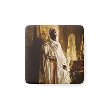 Load image into Gallery viewer, The Chief Baroque Noir Porcelain Square Magnet
