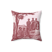 Load image into Gallery viewer, Public Gathering Baroque Noir Faux Suede Throw Pillow
