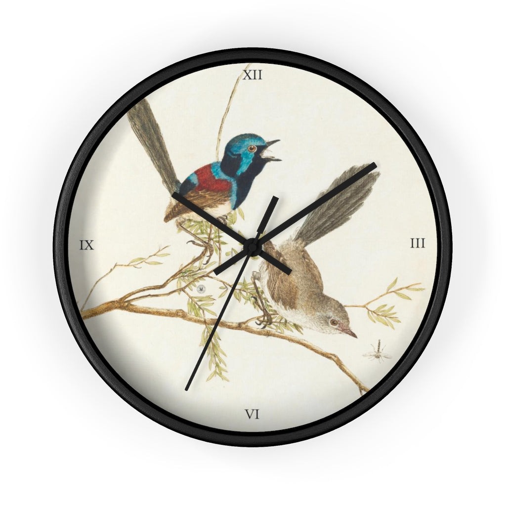 Variegated Warbler Avian Splendor Wall clock