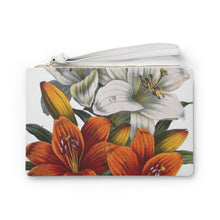 Load image into Gallery viewer, Orange &amp; White Lilies Verdant Clutch Bag
