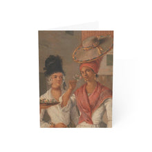 Load image into Gallery viewer, West Indian Flower Seller Baroque Noir Blank Greeting Card

