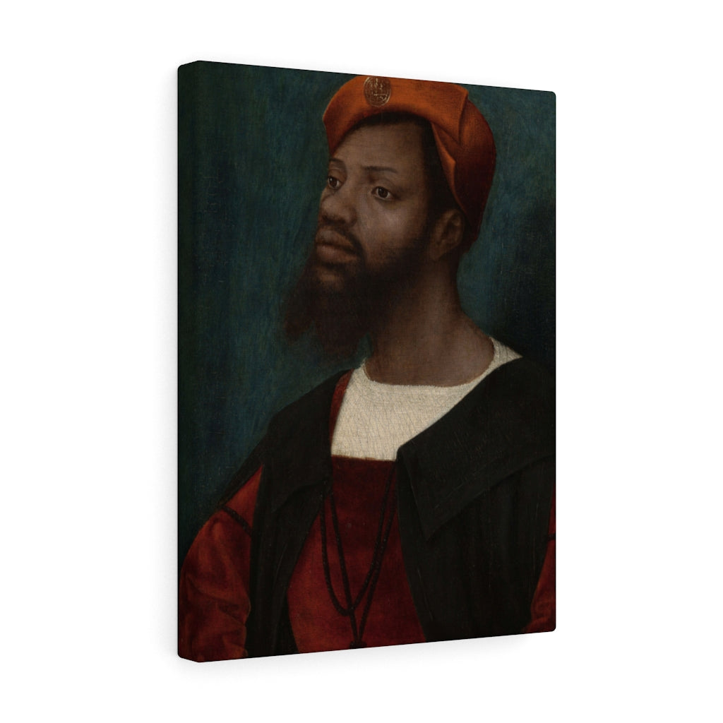 African Renaissance Man Baroque Noir Canvas Print