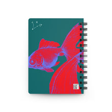 Load image into Gallery viewer, Pisces: The Stars Within Small Spiral Bound Notebook
