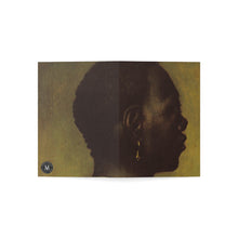 Load image into Gallery viewer, Man With A Gold Earring Baroque Noir Blank Greeting Card
