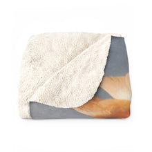 Load image into Gallery viewer, Birds Disturbed by Falcon Avian Splendor Sherpa Throw Blanket
