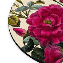 Load image into Gallery viewer, Flowering Rose Verdant Round Mouse Pad
