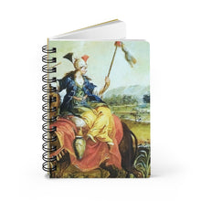 Load image into Gallery viewer, Allegorical Asia Baroque Noir Small Spiral Bound Notebook
