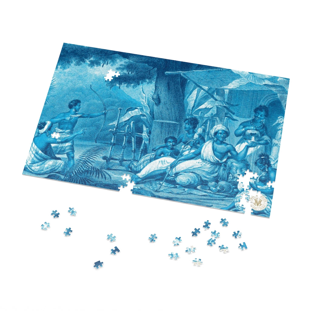 Family Outing Baroque Noir Jigsaw Puzzle