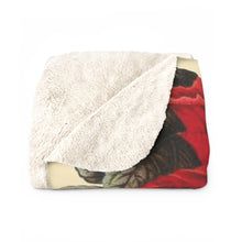 Load image into Gallery viewer, Amarantus Tricolor Verdant Sherpa Throw Blanket
