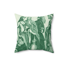 Load image into Gallery viewer, Rendezvous Baroque Noir Faux Suede Throw Pillow
