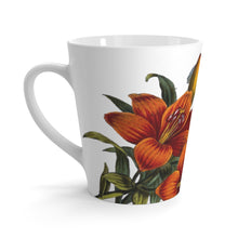 Load image into Gallery viewer, Orange &amp; White Lilies Verdant Latte Mug
