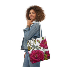 Load image into Gallery viewer, Flowering Rose Verdant Canvas Tote Bag
