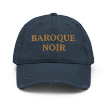 Load image into Gallery viewer, Baroque Noir Distressed Cap
