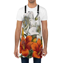 Load image into Gallery viewer, Orange &amp; White Lilies Verdant Apron
