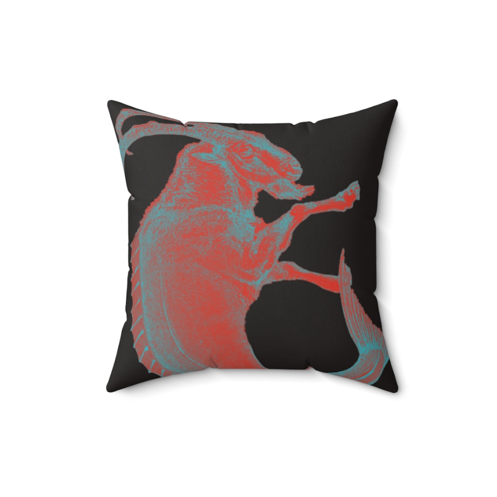 Capricorn: The Stars Within Faux Suede Throw Pillow