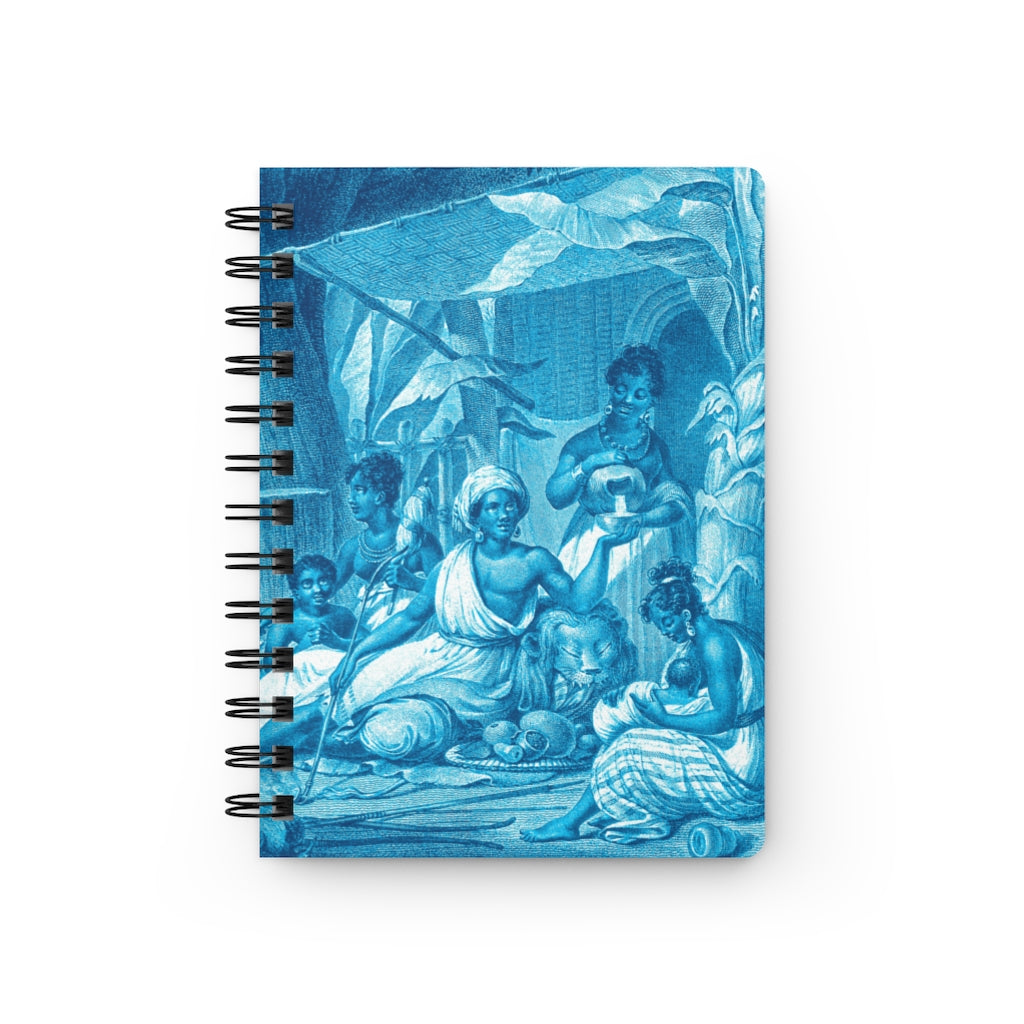 Family Outing Baroque Noir Small Spiral Bound Notebook