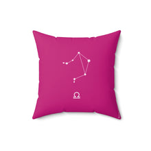 Load image into Gallery viewer, Libra: The Stars Within Faux Suede Throw Pillow
