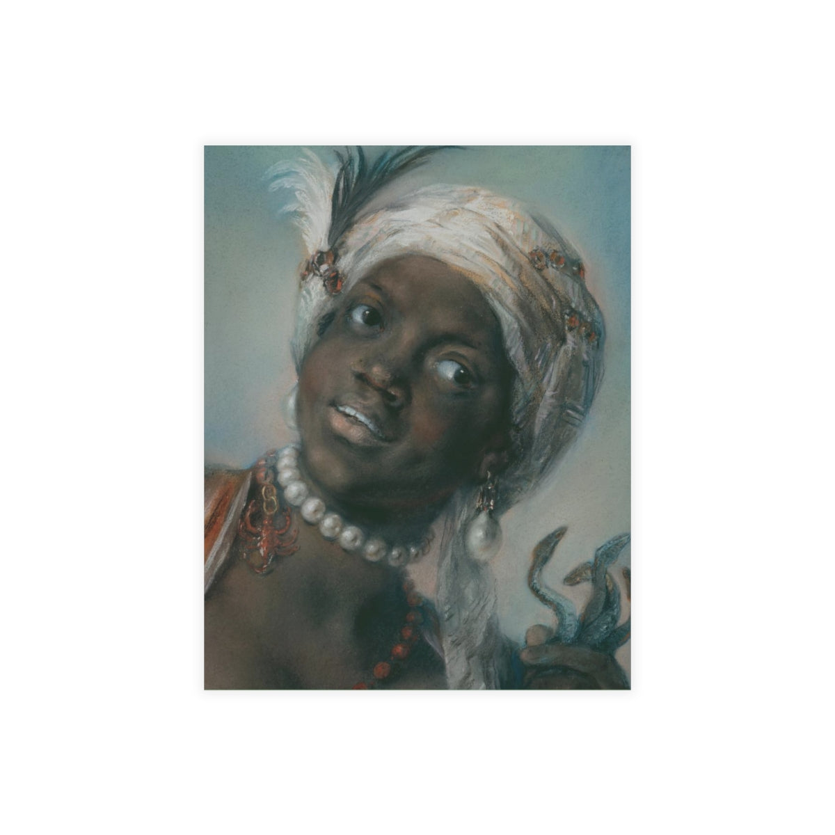 Africa Allegory Baroque Noir Post Card Pack