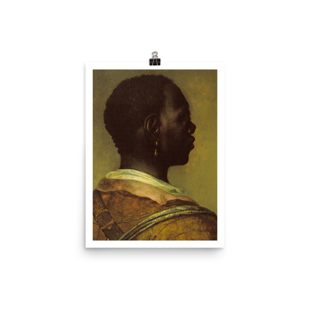 Man With A Gold Earring Baroque Noir Print