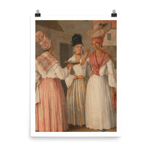 Load image into Gallery viewer, West Indian Flower Seller Baroque Noir Print

