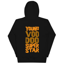 Load image into Gallery viewer, Young Voodoo Superstar Orange/Brown Diaspora Bazaar Premium Hoodie
