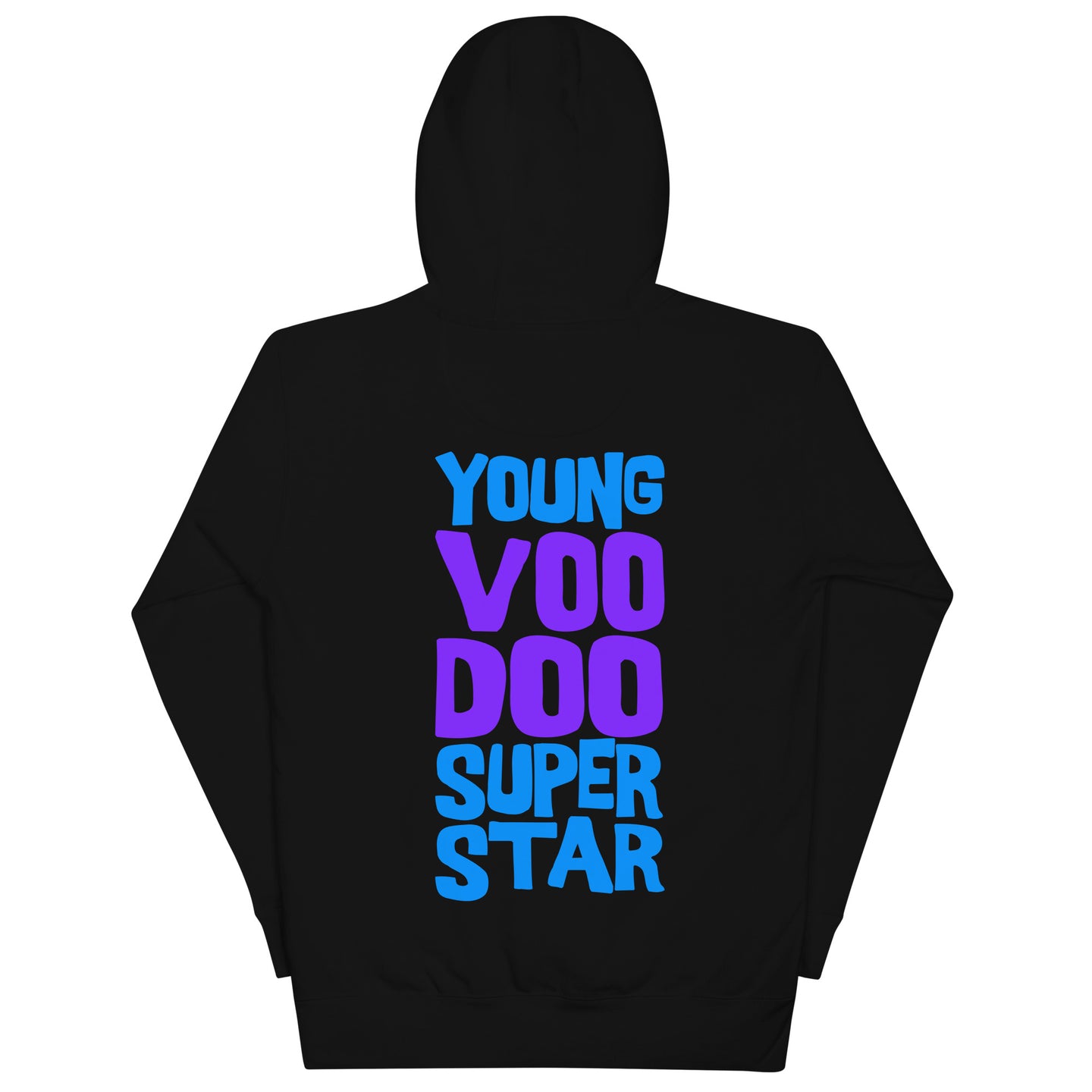 Young Voodoo Superstar Blue/Purple Diaspora Bazaar Premium Hoodie