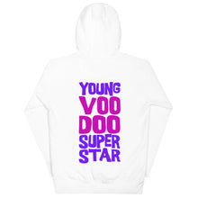 Load image into Gallery viewer, Young Voodoo Superstar Purple/Magenta Diaspora Bazaar Premium Hoodie

