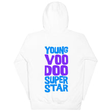 Load image into Gallery viewer, Young Voodoo Superstar Blue/Purple Diaspora Bazaar Premium Hoodie
