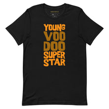 Load image into Gallery viewer, Young Voodoo Superstar Orange/Brown Diaspora Bazaar Tshirt
