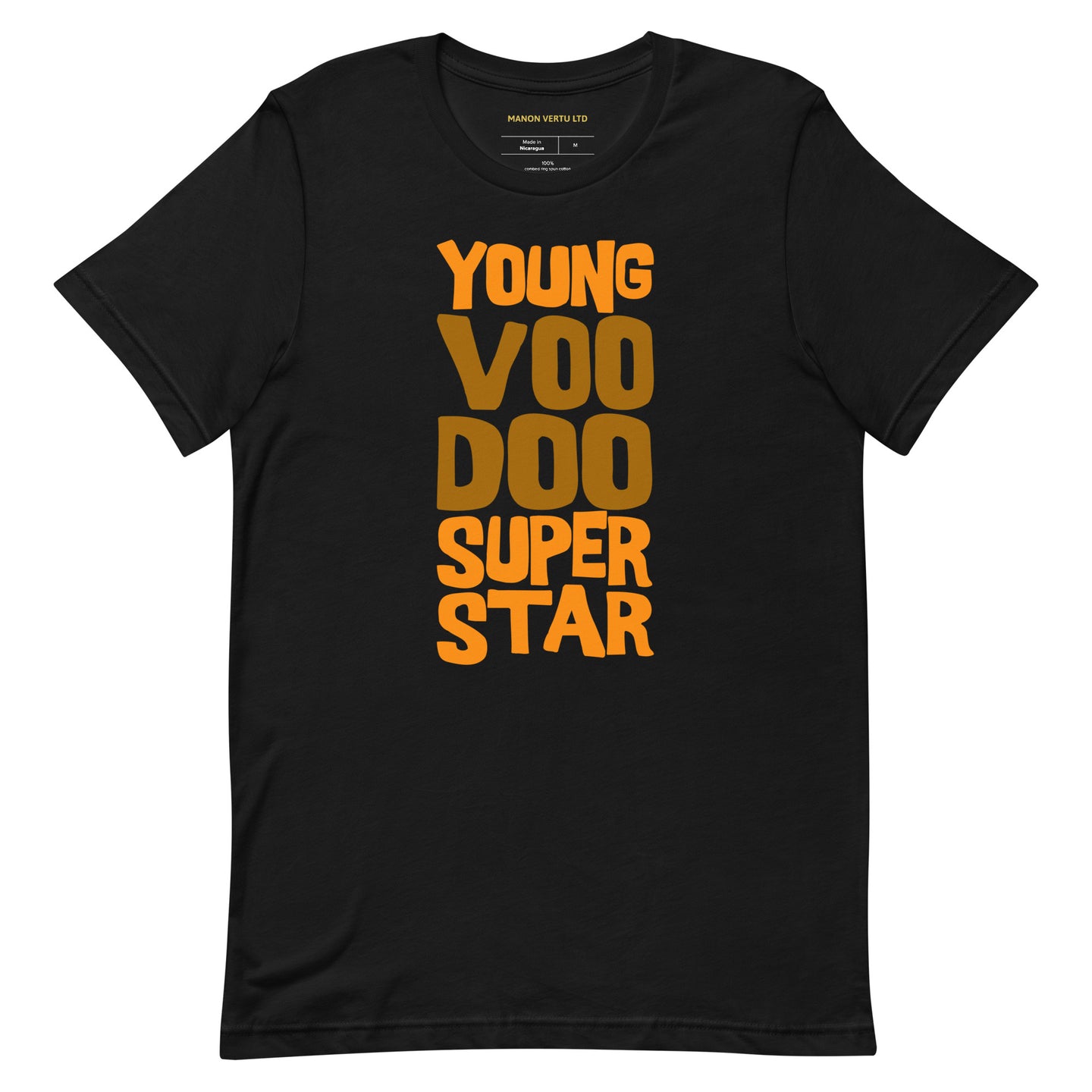 Young Voodoo Superstar Orange/Brown Diaspora Bazaar Tshirt